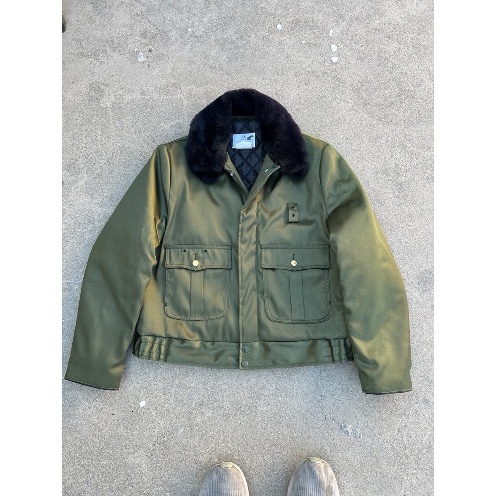 Horace Small Jacket Men Size 40R Sheriff  Green Nylon Park Ranger Vintage USA